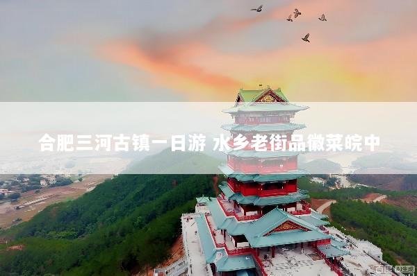 合肥三河古镇一日游 水乡老街品徽菜皖中