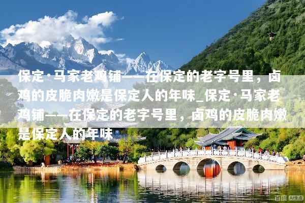 保定·马家老鸡铺——在保定的老字号里，卤鸡的皮脆肉嫩是保定人的年味_保定·马家老鸡铺——在保定的老字号里，卤鸡的皮脆肉嫩是保定人的年味